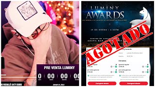 Zein lanza la PREVENTA para la entrada a los Luminy Awards y se AGOTAN en menos de 30 segundos🤣 [upl. by Tillfourd]