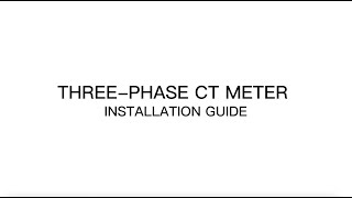 Chint Three Phase CT Meter Installation Guide [upl. by Botsford]