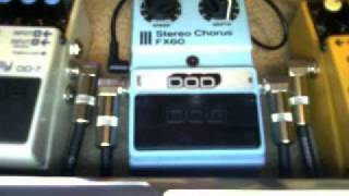 DOD Stereo Chorus FX60 pedal demo [upl. by Ellac]