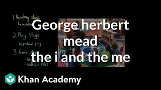 George Herbert Mead The I and the Me  Individuals and Society  MCAT  Khan Academy [upl. by Brindell]