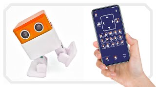 Control Otto DIY robot with our Bluetooth App for Android and iOS compatible with Arduino devices [upl. by Cynthla]