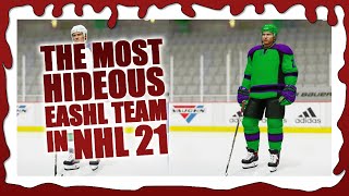 Creating My EASHL Club  NHL 21 Custom Team Build [upl. by Elbag751]