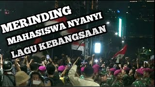 MERINDING SAAT DEMO MAHASISWA MENYANYIKAN LAGU KEBANGSAAN [upl. by Hanae55]