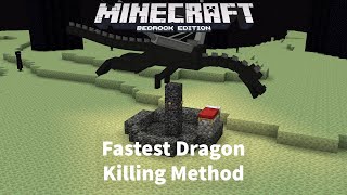 How to Kill the Ender Dragon with Beds in Minecraft Bedrock  Beginners Guide [upl. by Bronwen]