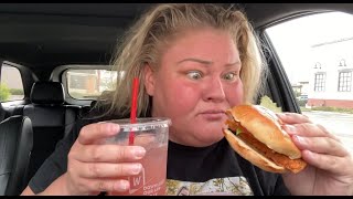 Trailer Trash Tammy Wendys MUKBANG [upl. by Senskell95]