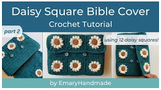 How To Crochet A Book CoverHoly Bible CoverHoly Book Cover [upl. by Leinad]