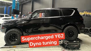 Supercharged Y62 Nissan Patrol dyno tune [upl. by Cantu]