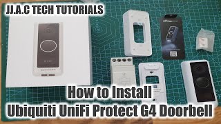 Ubiquiti UniFi Protect G4 Doorbell  How to Install [upl. by Aticilef]