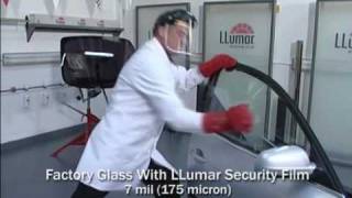 LLumar Window Film Smash amp Grab Lab Test [upl. by Meluhs]