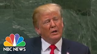 Trump Speaks At United Nations General Assembly Full  NBC News [upl. by Kosiur966]