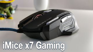 iMice x7 Gaming Mouse review  Most Populair Mouse on AliExpress [upl. by Dian]