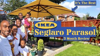 Ikea SEGLARO Parasol  Back Garden Patio  Review Unboxing [upl. by Yenhpad]