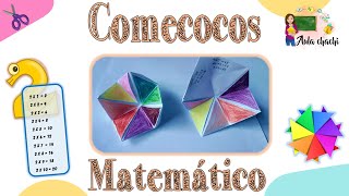 Comecocos Matemático  Aula chachi  Manualidades para aprender las tablas de multiplicar [upl. by Yauqram]