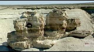 Barsa Kelmes lake Ustyurt plateau in Uzbekistan Uzbekistans tourist attractions [upl. by Ahsini]