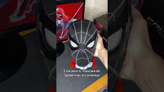 Qué os parece mi máscara de spiderman os gusta marvel spiderman shorts [upl. by Atinrev]