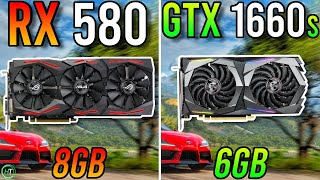 RX 580 8GB vs GTX 1660 Super  8GB VRAM Better [upl. by Siurad]