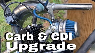 Scooter Wolf RX50 Carburetor removal [upl. by Beitz]