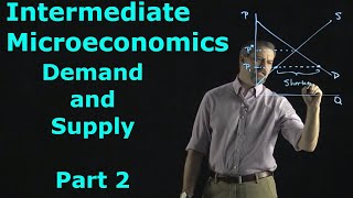 Intermediate Microeconomics Supply and Demand Part 2 [upl. by Tzong]