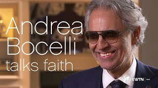 Andrea Bocelli talks about his strong faith in God  EWTN News InDepth [upl. by Nazario433]