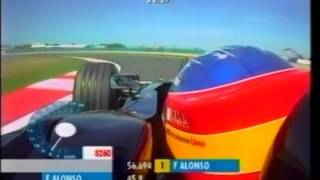 F1 MagnyCours 2001  Fernando Alonso Onboard [upl. by Suiremed]