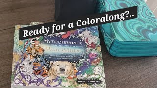 Mythographic Wild Winter coloralong part 1  Life update [upl. by Nahtnanhoj]