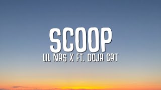 Lil Nas X  SCOOP Lyrics ft Doja Cat [upl. by Shandie]