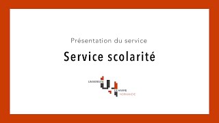 Découvrez  le Service Scolarité JPO2021 [upl. by Sharon405]