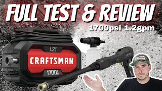 CRAFTSMAN 1700psi 12gpm Electric Pressure Washer Review  Power Washer  Car Detailing Tools  DIY [upl. by Yatnohs]