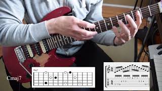 Michael Romeo style tapping arpeggios [upl. by Aleel]