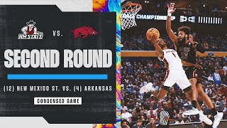 Arkansas vs New Mexico State  Second Round NCAA tournament extended highlights [upl. by Stouffer357]