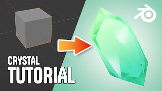 Make a Crystal in 10 minutes  Blender 3D Beginner Tutorial [upl. by Damal]