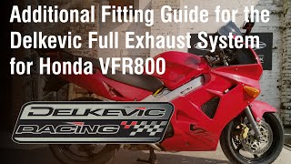 Fitting Guide Delkevic Full System VFR800 Interceptor [upl. by Scarito767]