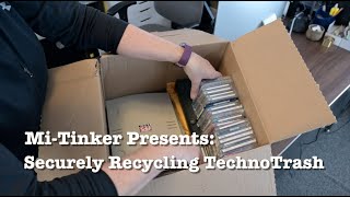 Securely Recycle CDs DVDs Drives and TechnoTrash [upl. by Adirem]