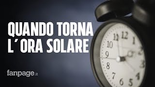 Quando torna lora solare e perché potrebbe essere lultima volta in Italia [upl. by Idna]