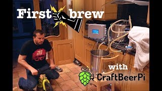 First Electric Brew with CraftBeerPi [upl. by Kamat]