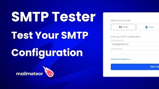 SMTP Test Tool Quick amp Free Way to Ensure Your SMTP Configuration Works Perfectly [upl. by Weissman]