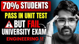 70 STUDENTS PASS IN UNIT TEST BUT FAIL IN UNIVERSITY EXAMENGINEERINGPRADEEP GIRI SIR [upl. by Retla385]