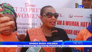 Gender Based Violence Female Journalists Want Speedy Dispensation Of Justice [upl. by Vaden492]