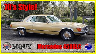 ULTIMATE 70s STYLE 1977 MercedesBenz 450SLC  MGUY Australia [upl. by Bethanne]