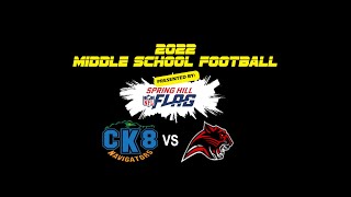 Middle School Football Challenger vs Powell [upl. by Nadnarb]