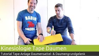 Daumen tapen mit PINOTAPE Kinesiologie Tape  PINOFIT [upl. by Vidovik]