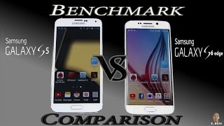 Benchmark Test Comparision  Galaxy S6 Edge vs S5 [upl. by Salli39]