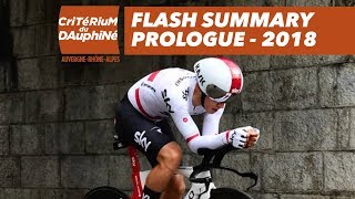 Flash Summary  Prologue Valence  Valence  Critérium du Dauphiné 2018 [upl. by Tankoos]