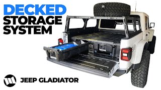 Jeep Gladiator Truck Bed Drawer System by DECKED for WAYALIFE EVO Overland Build [upl. by Mildred]