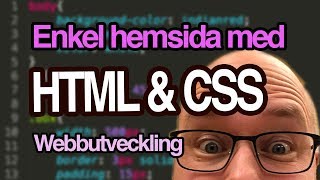 HTMLCSS  Skapa en enkel hemsida  webbutveckling [upl. by Vonny]