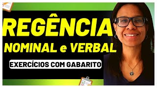 🚨EXERCÍCIOS de REGÊNCIA NOMINAL e VERBAL PORTUGUÊS para CONCURSOS  Prof Eliane Vieira [upl. by Yeblehs281]