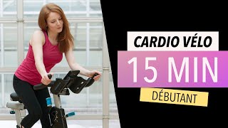 15 min cardio vélo sur le rythme  DÉBUTANT  vélo dappartement  Corine Fortin [upl. by Nnalorac834]