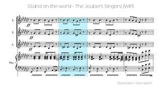 Stand On The Word  The Joubert Singers WIP [upl. by Erihppas982]