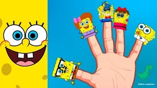 SpongeBob Squarepants Finger Family Song Nursery Rhymes [upl. by Martelli509]