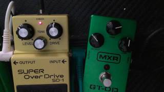 BOSS SD1 vs MXR GTOD OVERDRIVE [upl. by Hannala]